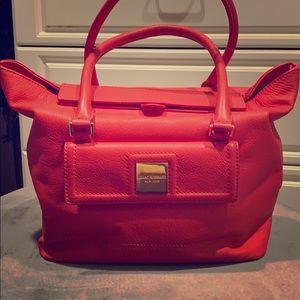Pink leather Isaac Mizrahi bag